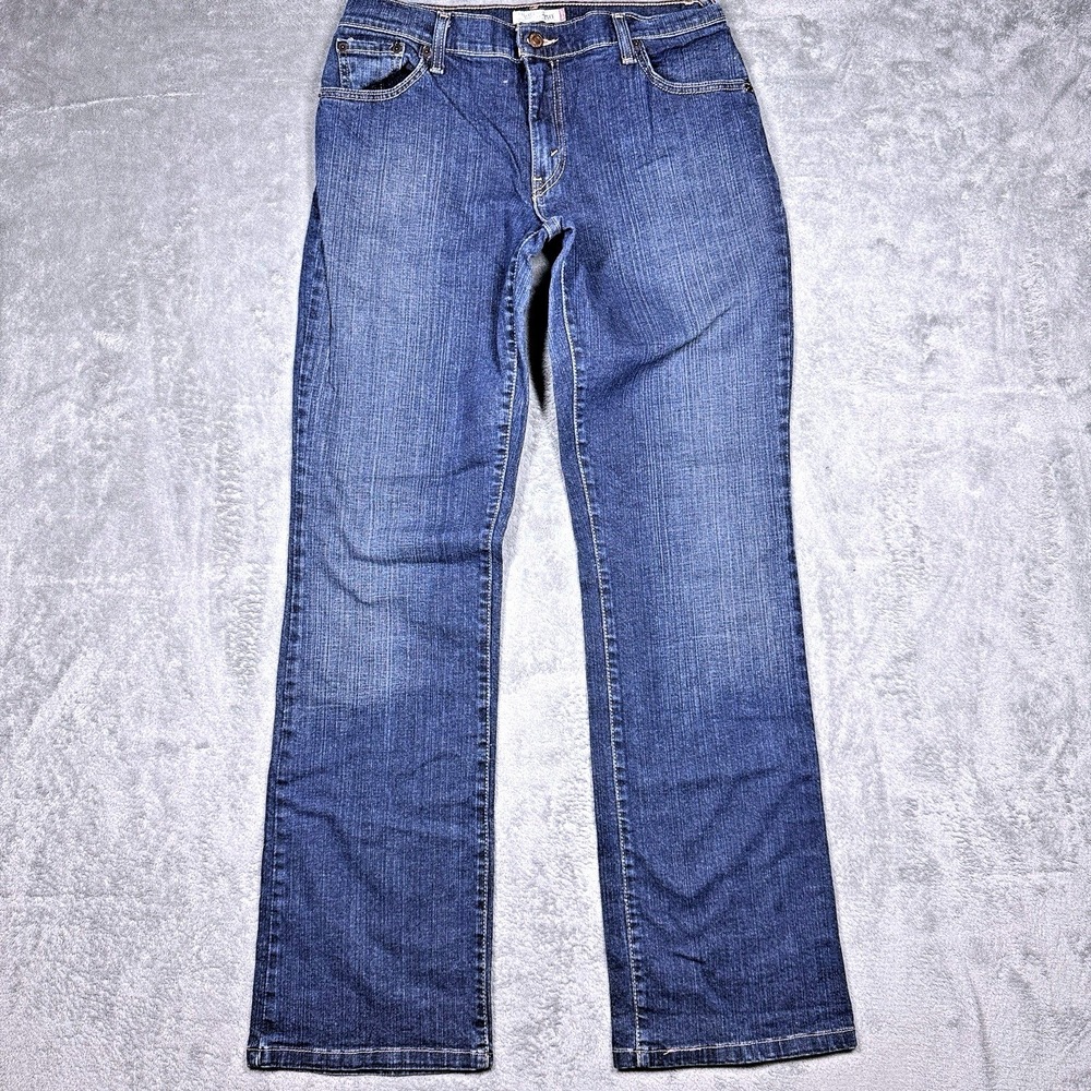 Levi's 550 Relaxed Fit Boot Cut Jeans Women's 10 Long Blue Denim High Rise